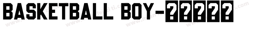 Basketball Boy字体转换